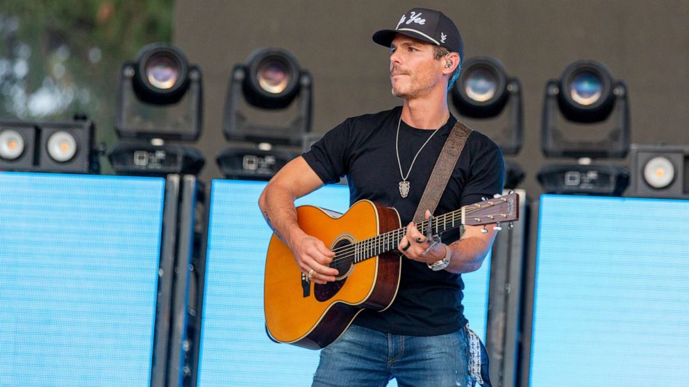 PHOTO: Granger Smith during the Country Thunder Music Festival on July 21, 2022, in Twin Lakes, Wis.
