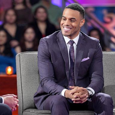 PHOTO: Grant Ellis speaks with Jesse Palmer on "The Bachelor."