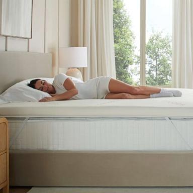 PHOTO: Graphite Memory Foam Mattress Topper