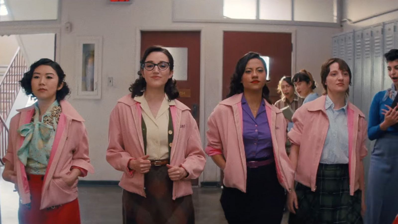 PHOTO: A still from the trailer of the upcoming Paramount+ series "Grease: Rise of the Pink Ladies"