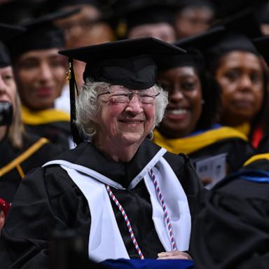 PHOTO: Annette Roberge graduated from Southern New Hampshire University at 90 years of age in November 2024.