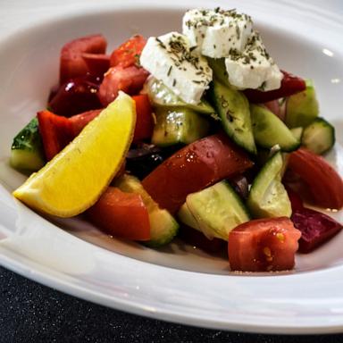 PHOTO: In this August 9, 2018, file photo, Greek salad is shown.
