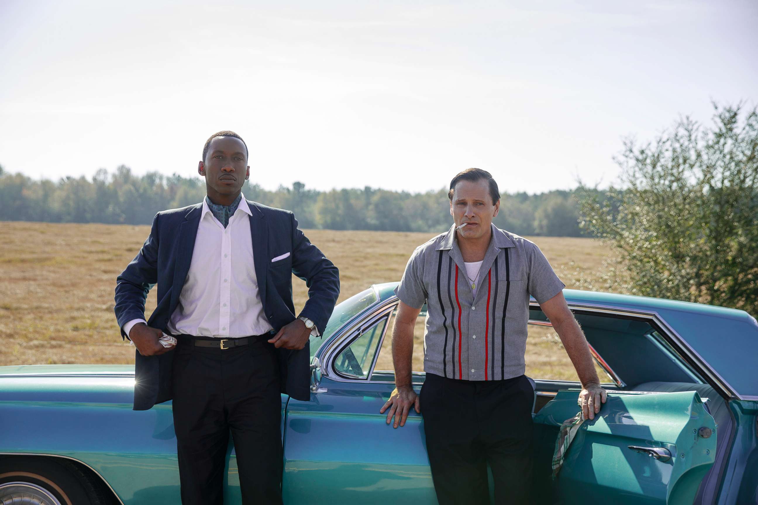 PHOTO: Mahershala Ali as Dr. Donald Shirley and Viggo Mortensen as Tony Vallelonga in "Green Book," directed by Peter Farrelly.