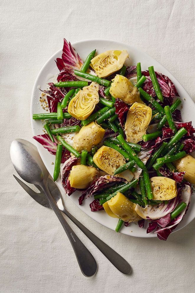 PHOTO: Green beans and radicchio salad.