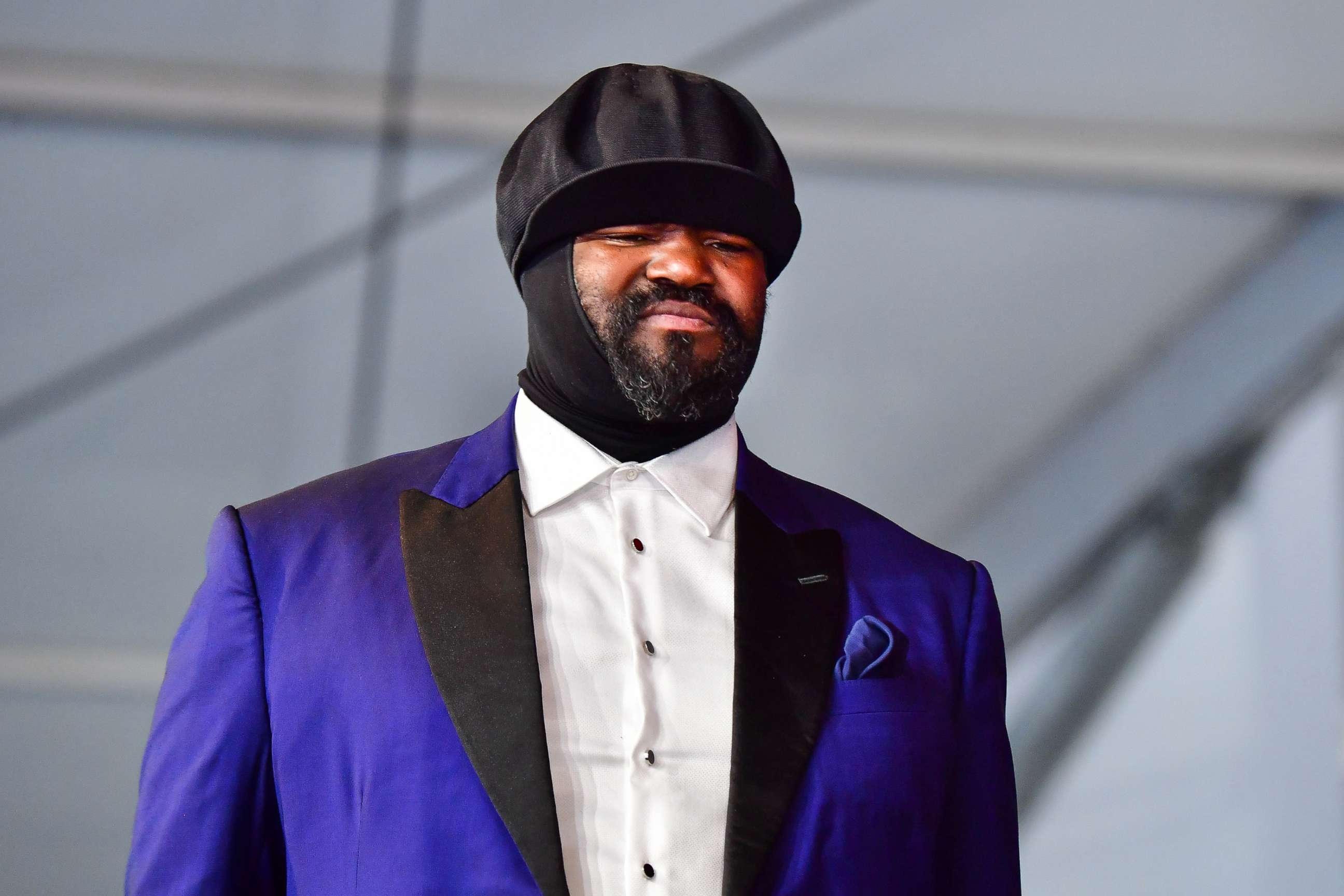 PHOTO: Gregory Porter at Fair Grounds Race Course, April 27, 2019, in New Orleans.
