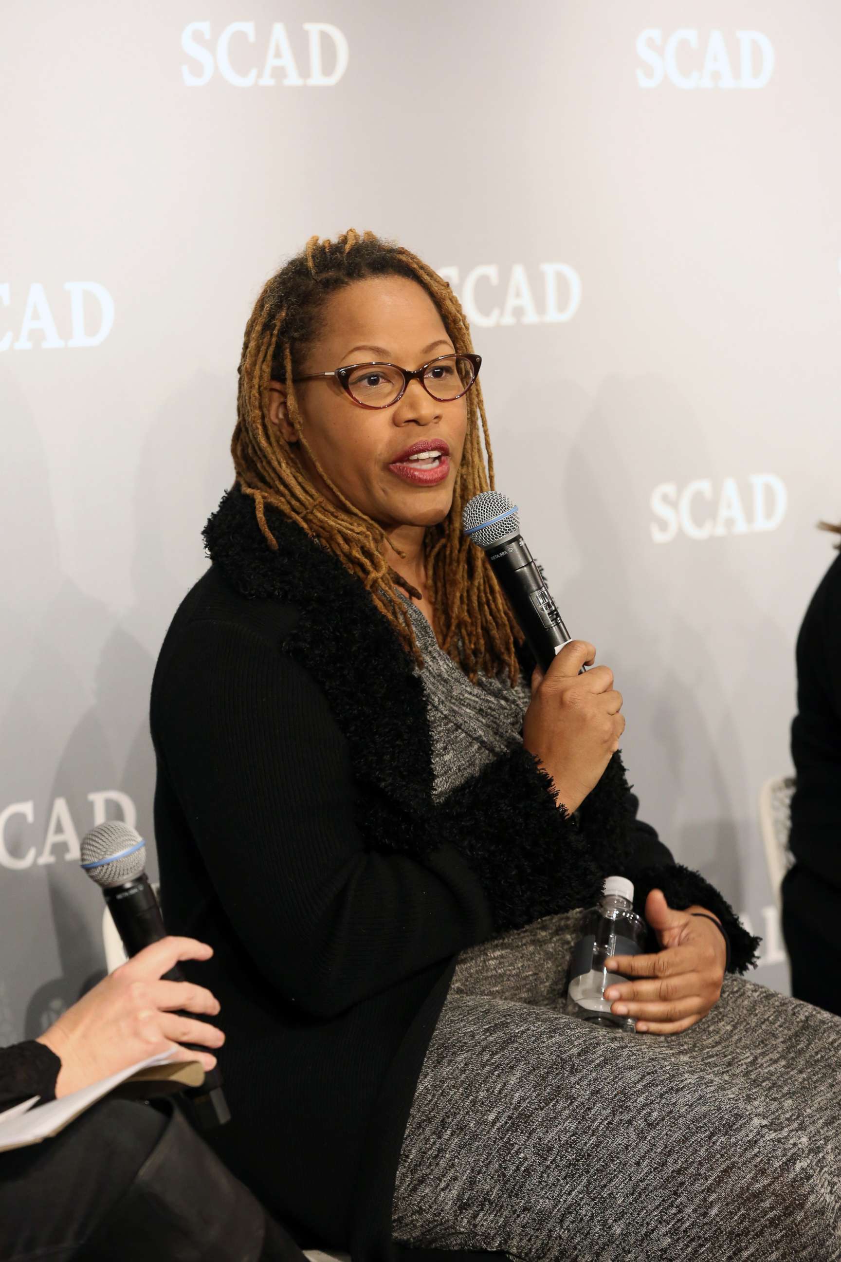 PHOTO: Writer and producer Zoanne Clack speaks on stage during an event in Atlanta, Feb. 6, 2016.