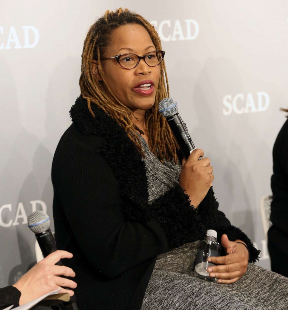 PHOTO: Writer and producer Zoanne Clack speaks on stage during an event in Atlanta, Feb. 6, 2016.