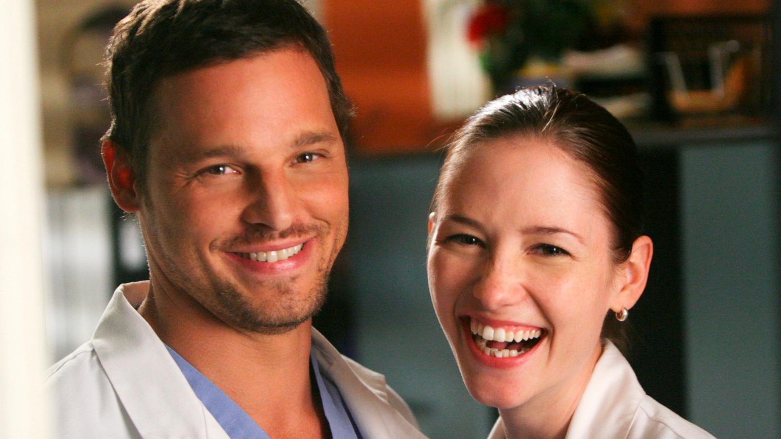 PHOTO: "Grey's Anatomy" co-stars Chyler Leigh and Justin Chambers.