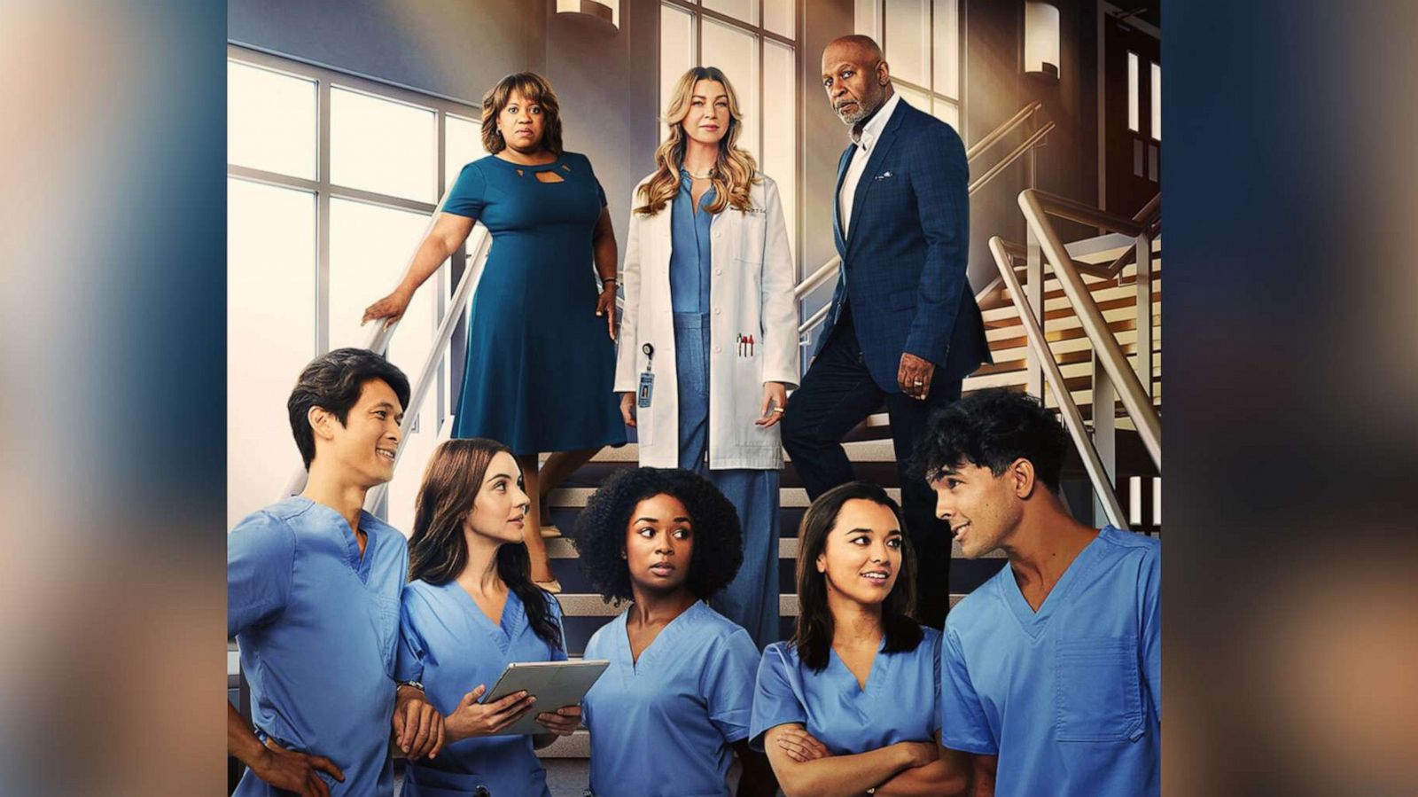 PHOTO: The cast of "Grey's Anatomy" pose together in a promotional image for Season 19.