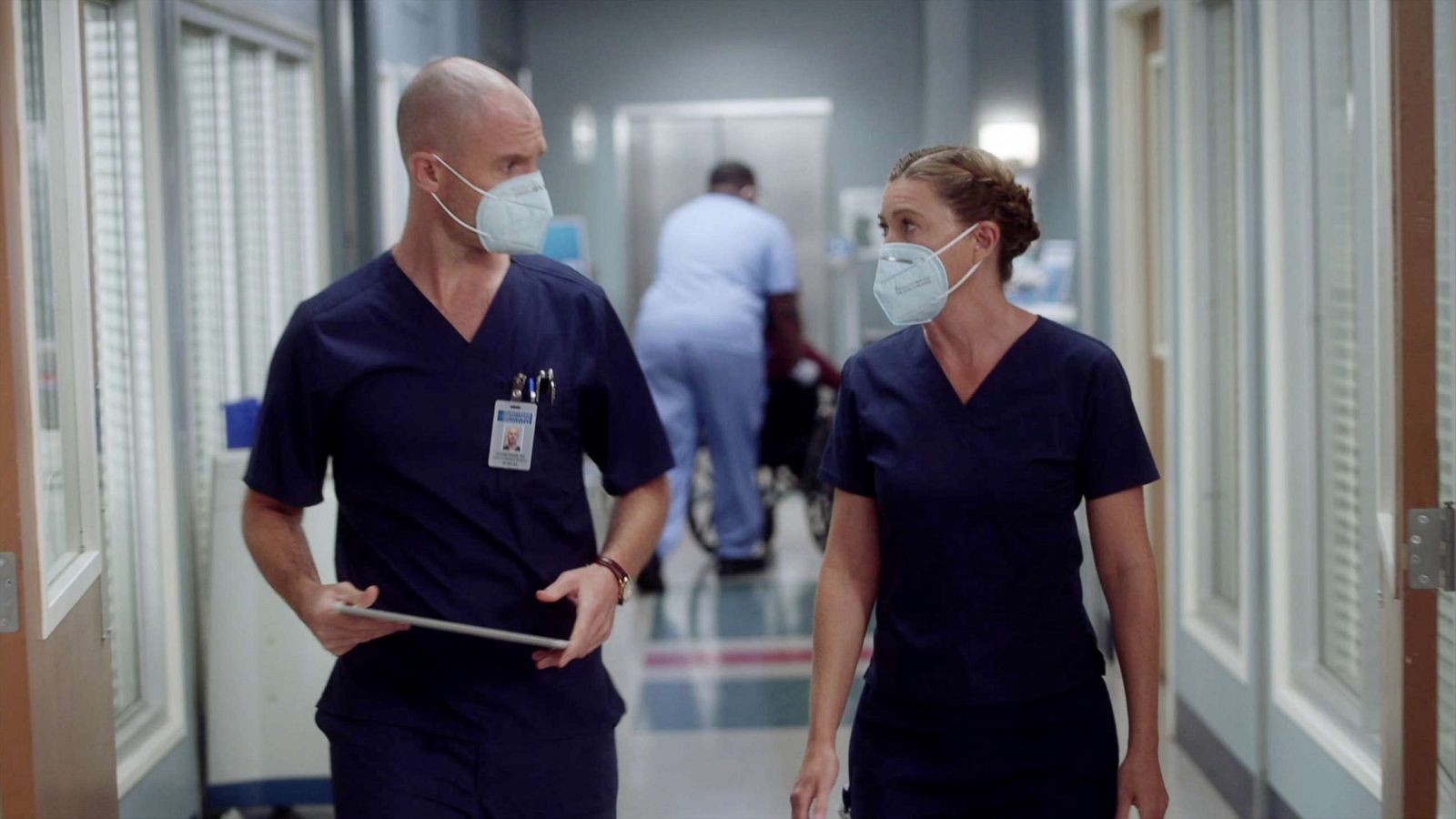 PHOTO: Richard Flood and Ellen Pompeo in a scene from "Grey's Anatomy."