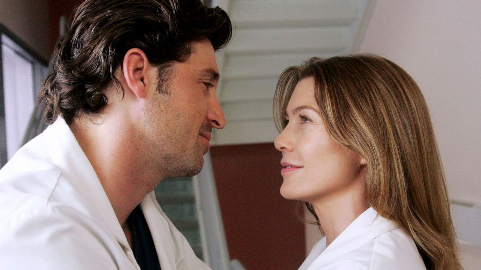 PHOTO: Patrick Dempsey and Ellen Pompeo in a scene from the television series "Grey's Anatomy."