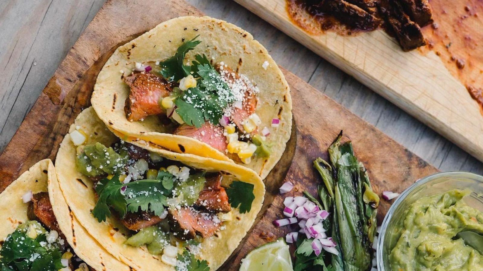 PHOTO: Jaymee Sire's grilled steak tacos.