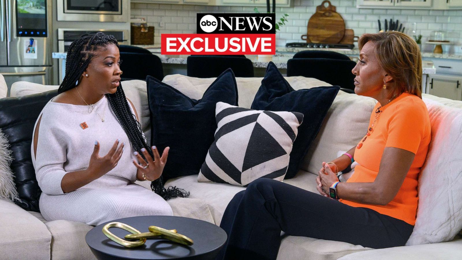 PHOTO: Cherelle Griner, the wife of WNBA superstar Brittney Griner, who has been detained in a Russian prison for nearly 100 days, spoke for the first time in an exclusive interview with Robin Roberts, May 24, 2022.