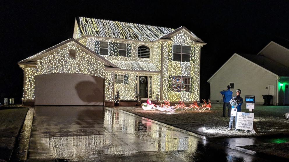 PHOTO: Greg Osterland of Wadsworth, Ohio, says he uses 25,000 lights to decorate his house each year, just like the film, "National Lampoon's Christmas Vacation."