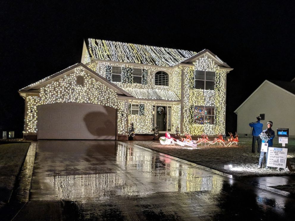 PHOTO: Greg Osterland of Wadsworth, Ohio, says he uses 25,000 lights to decorate his house each year, just like the film, "National Lampoon's Christmas Vacation."