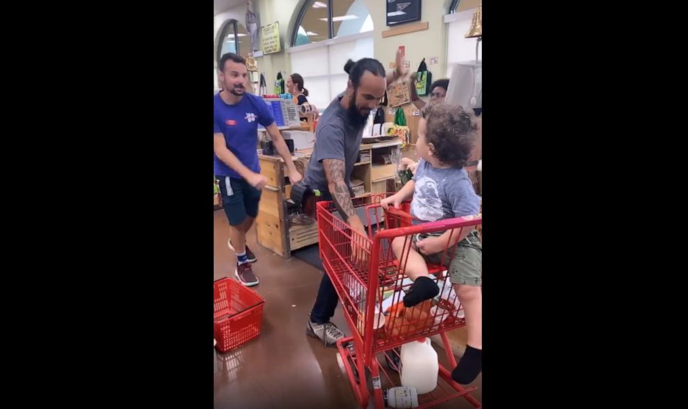 PHOTO: Alexandra Seba, mom to Julian Sol, 1 and Jade, 3, captured the moment on video when three Trader Joe's workers performed a dance for her toddler son in Florida.