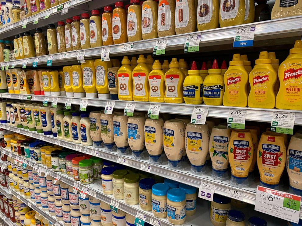 PHOTO: In this June 23, 2022, file photo, the condiments aisle is shown in a Publix grocery store in Florida.