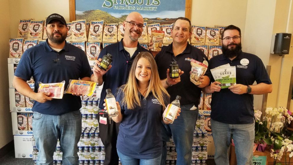 PHOTO: Chris Martinez, Nick Glidden, Ana Lewis, Farley Hayes and Micha Govella from Sprouts Farmer's Market in Katy, Texas, have lost a combined more than 200 pounds.