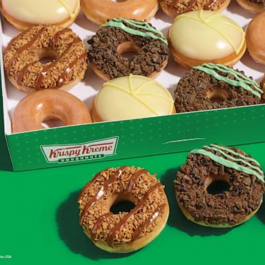 PHOTO: Krispy Kreme is introducing Girl Scout cookie-inspired doughnut flavors.