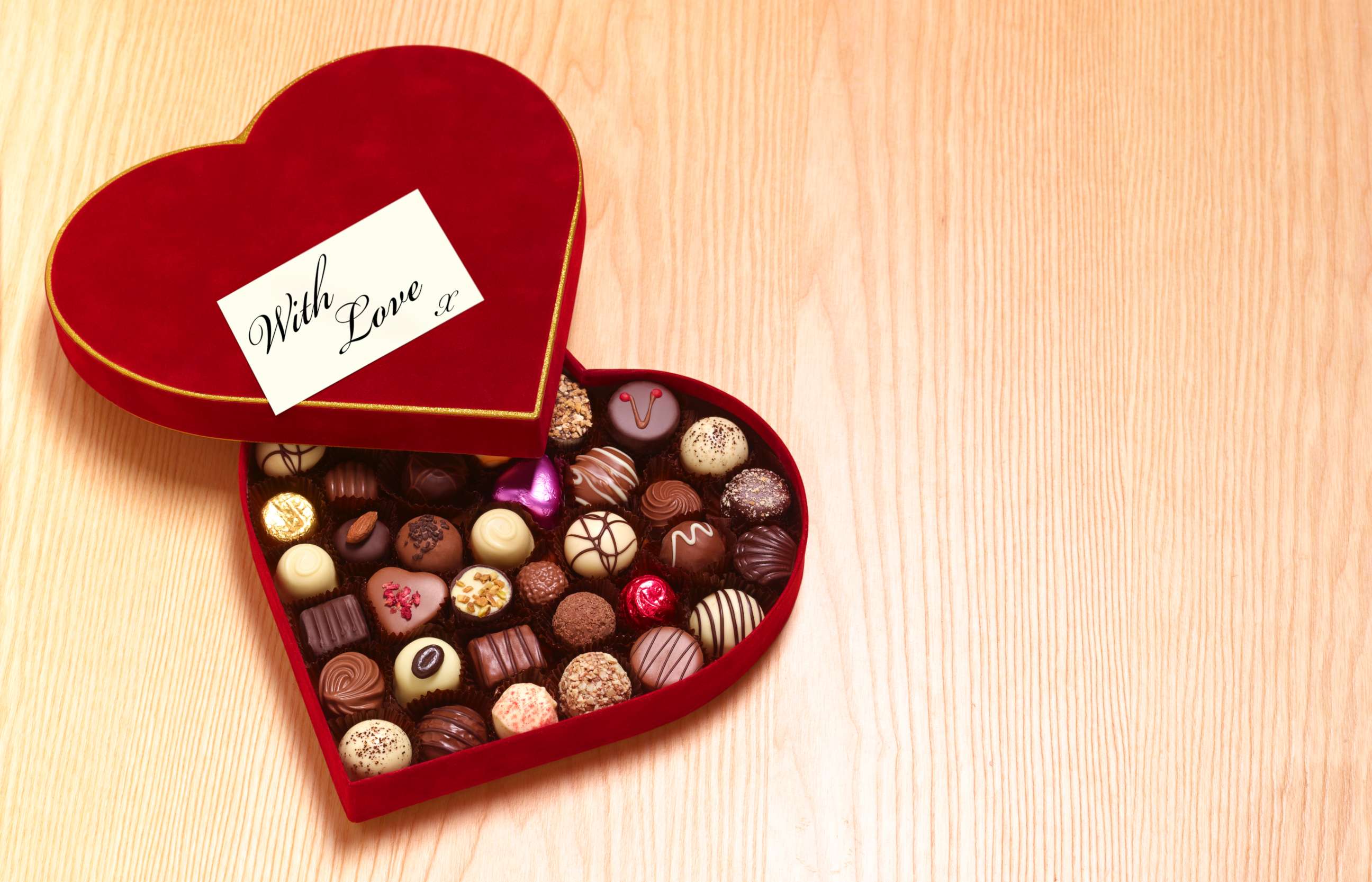PHOTO: Valentines Day heart shaped chocolates.