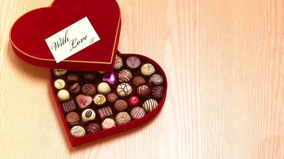 PHOTO: Valentines Day heart shaped chocolates.