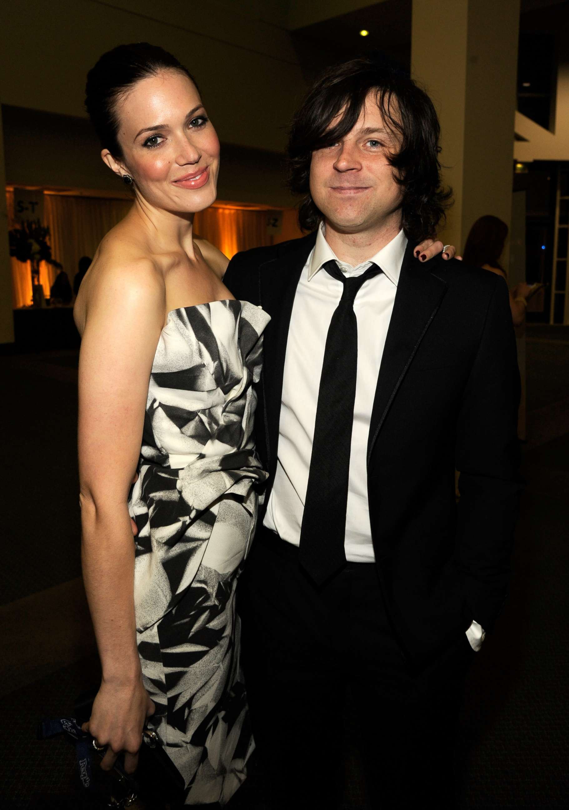 PHOTO: Mandy Moore and Ryan Adams attend at Los Angeles Convention Center on Feb. 10, 2012.  