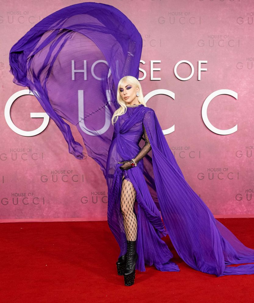 PHOTO: Lady Gaga attends the UK Premiere Of "House of Gucci" at Odeon Luxe Leicester Square on Nov. 09, 2021 in London.