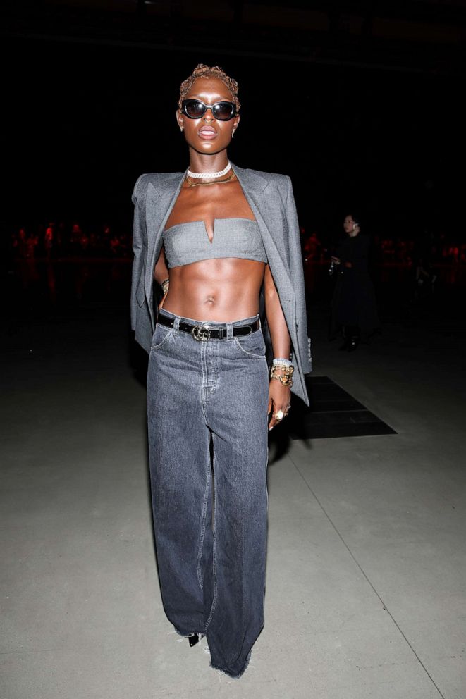 PHOTO: Jodie Turner-Smith is seen at Gucci Ancora during Milan Fasion week, Sept. 22, 2023, in Milan.