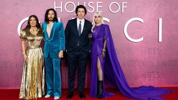 diakritisk Evolve forbruger Lady Gaga, Jared Leto and more shine in style at 'House of Gucci' premiere  | GMA