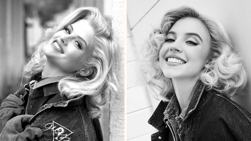 PHOTO: Sydney Sweeney channels Anna Nicole Smith for new "GUESS Originals" campaign.