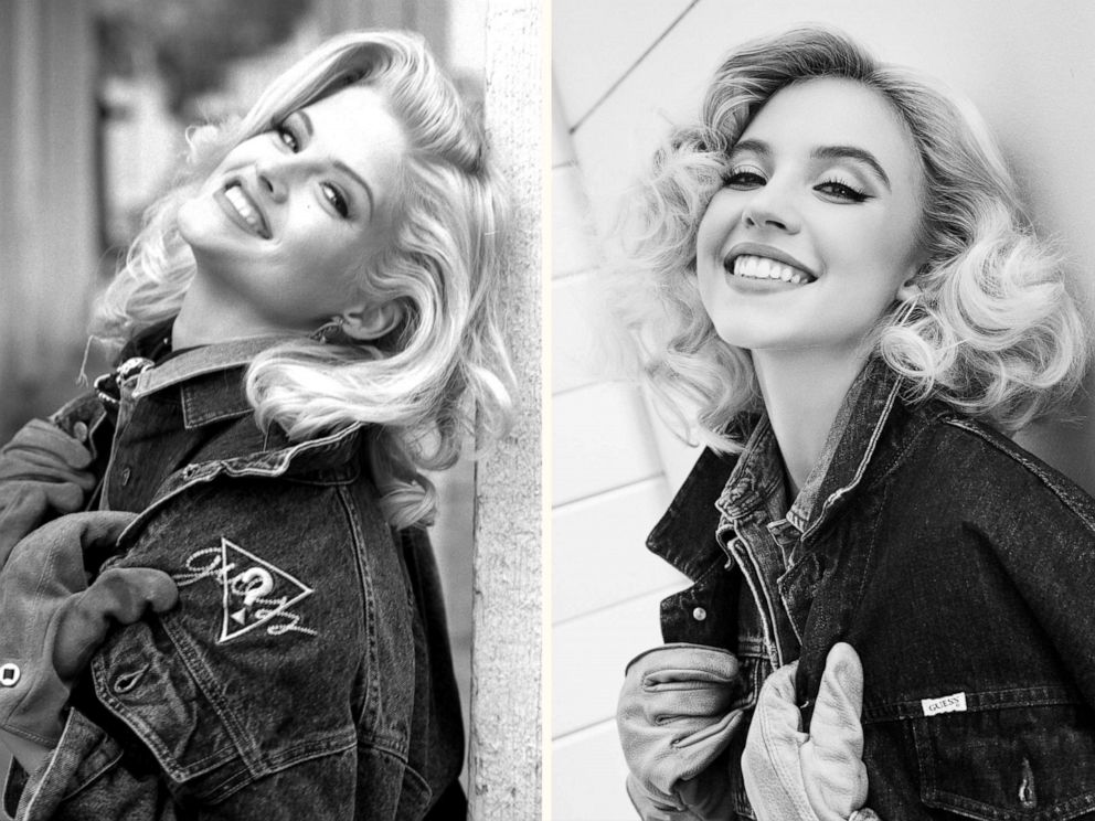 PHOTO: Sydney Sweeney channels Anna Nicole Smith for new "GUESS Originals" campaign.