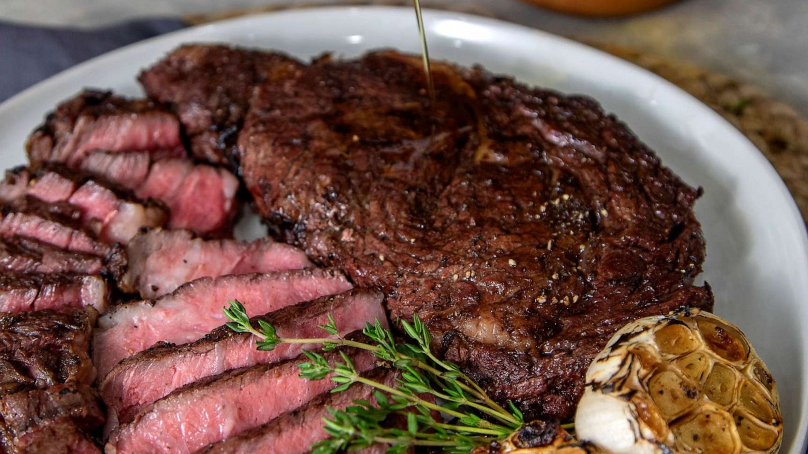 PHOTO: Garlic steak pictured from Gustavo Tosta's debut cookbook, "Guga: Breaking the Barbecue Rules."