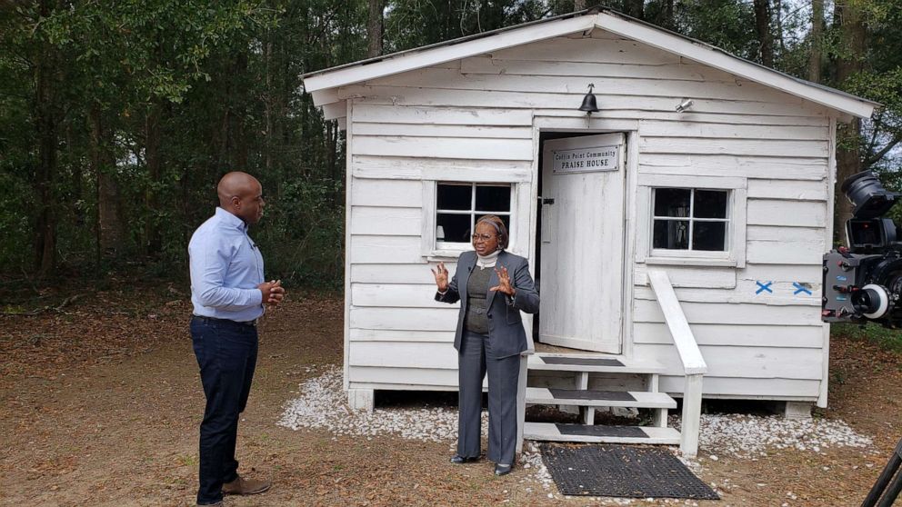 PHOTO: Mary Rivers LeGree of South Carolina's St. Helena Island at Gullah praise house