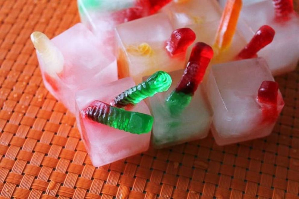 PHOTO: Gummy worms in ice. 