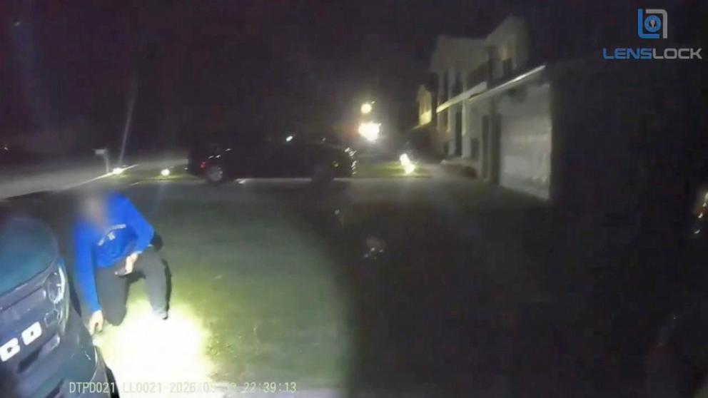 PHOTO: This is a screen grab from the bodycam footage released by the Davison Township Police Department.
