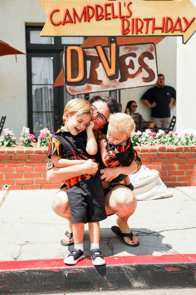 PHOTO: Nataly Stein of Huntington Beach, Calfornia, hosted 150 people at her son Camobell's Guy Fieri-themed birthday party.