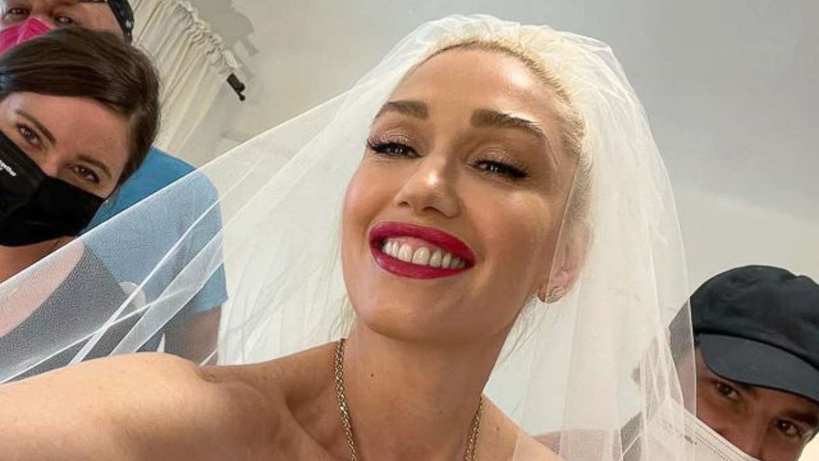 PHOTO: Gwen Stefani wears her wedding dress in this image she posted to her Instagram account.