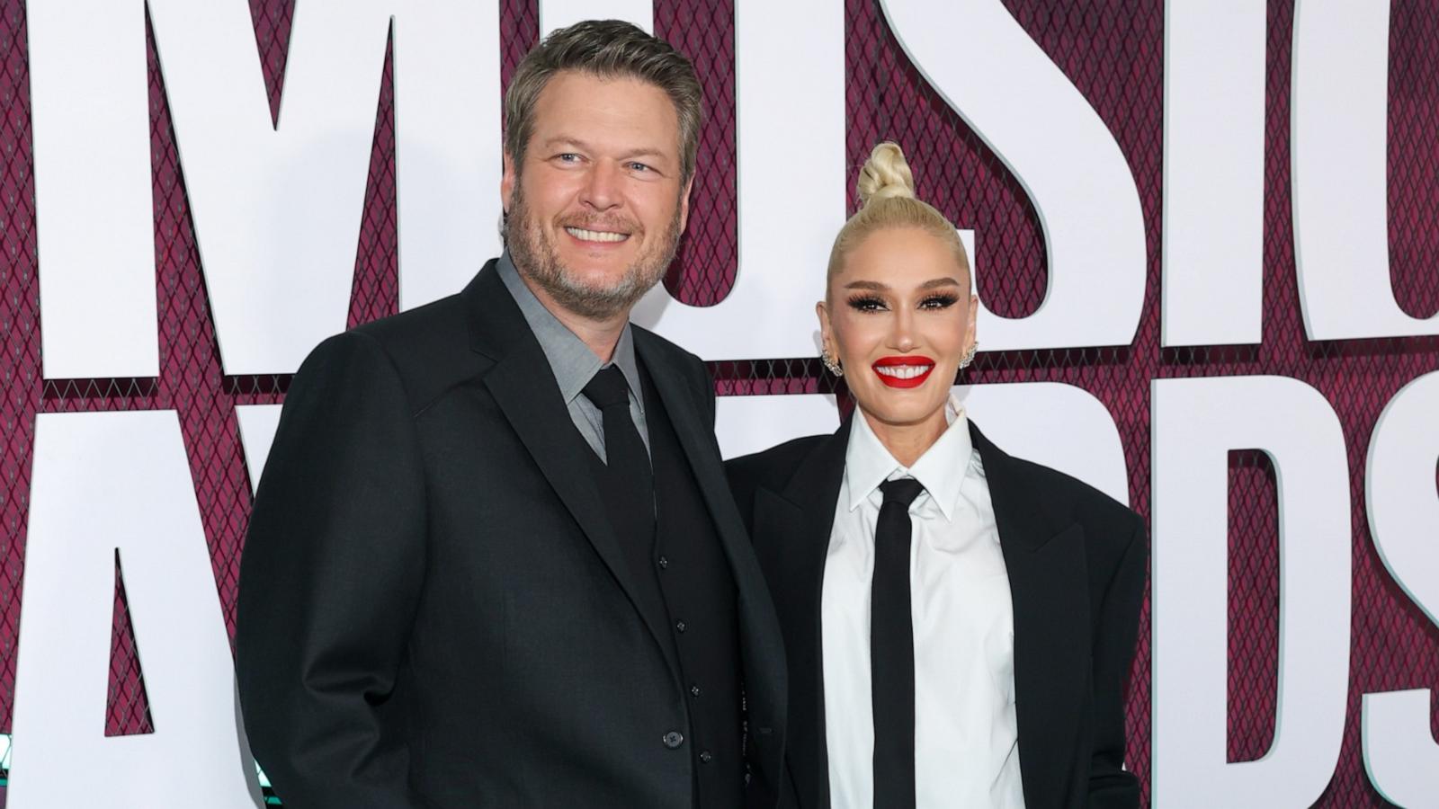 PHOTO: In this April 2, 2023 file photo, Blake Shelton and Gwen Stefani attend the 2023 CMT Music Awards at Moody Center, in Austin, Texas.