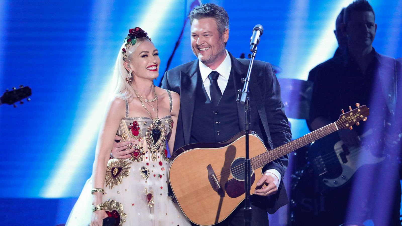 PHOTO: In this Jan. 26, 2020, file photo, Gwen Stefani and Blake Shelton perform at The 62nd Annual Grammy Awards in Los Angeles.