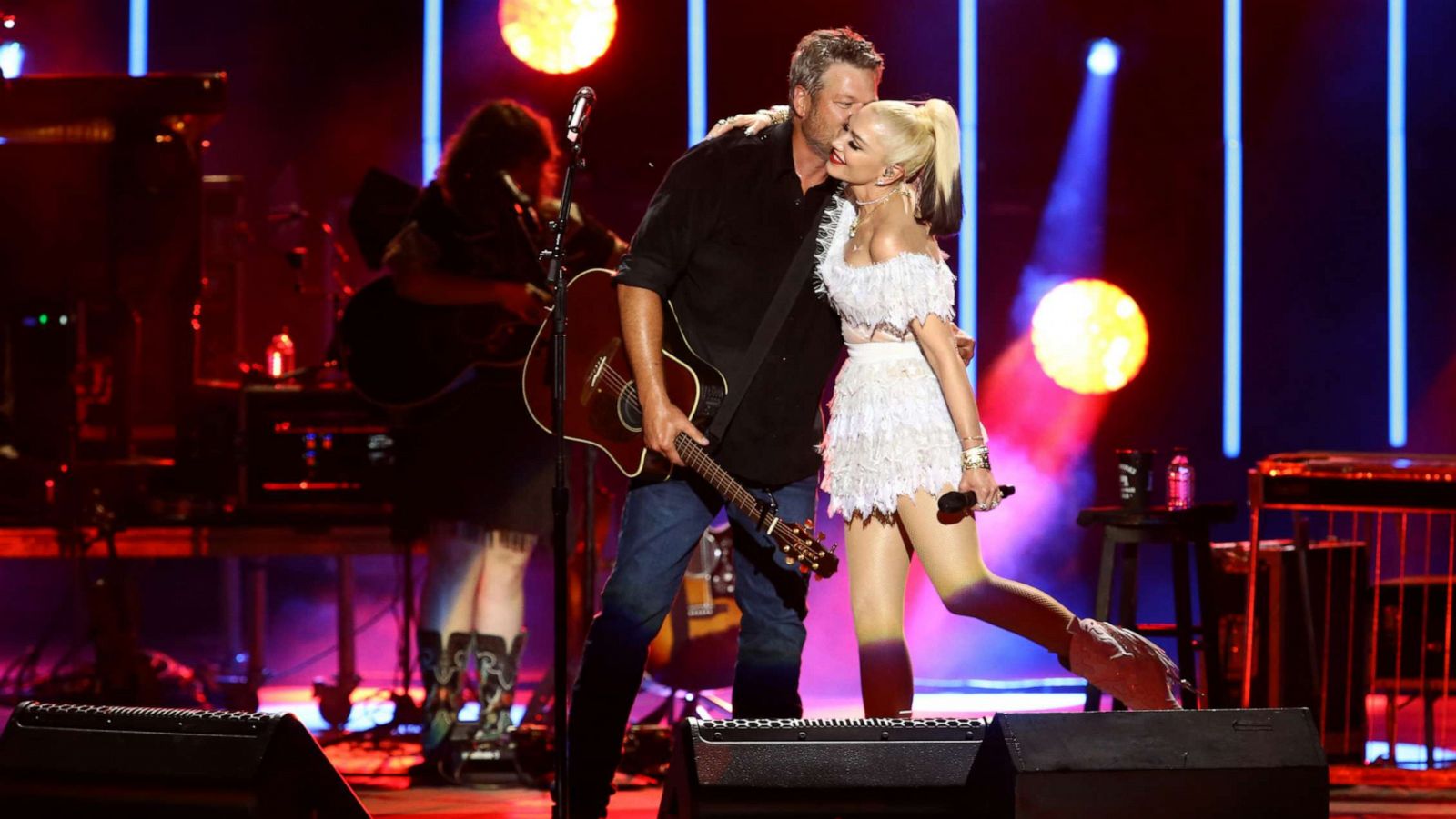 PHOTO: Blake Shelton and Gwen Stefani perform during the CMA Summer Jam at Ascend Amphitheater on July 27, 2021, in Nashville, Tenn.