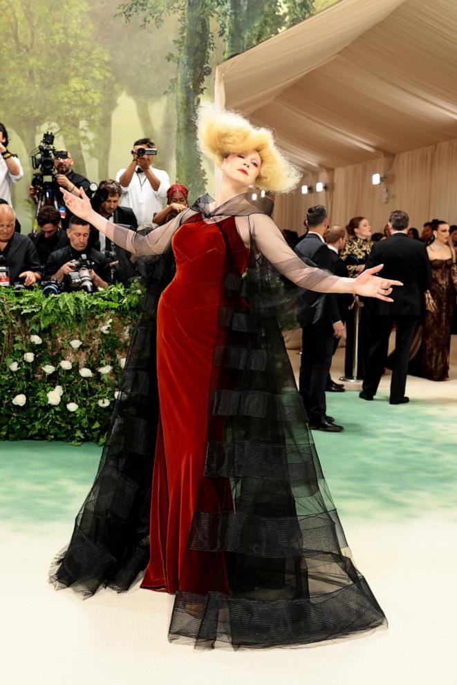 PHOTO: Gwendoline Christie attends The 2024 Met Gala Celebrating "Sleeping Beauties: Reawakening Fashion" at The Metropolitan Museum of Art on May 06, 2024 in New York City.