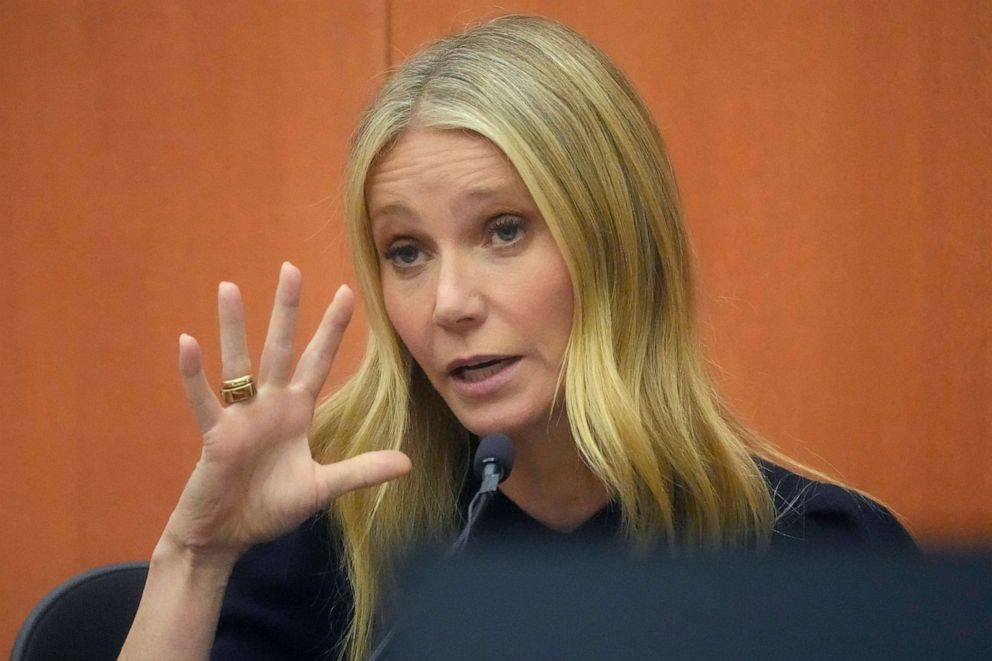 PHOTO: Gwyneth Paltrow testifies during her trial, Mar. 24, 2023, in Park City, Utah.
