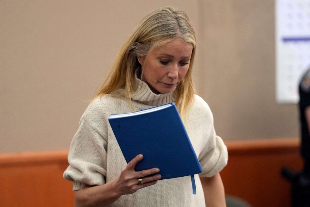 PHOTO: Gwyneth Paltrow exits a courtroom, March 21, 2023, in Park City, Utah.