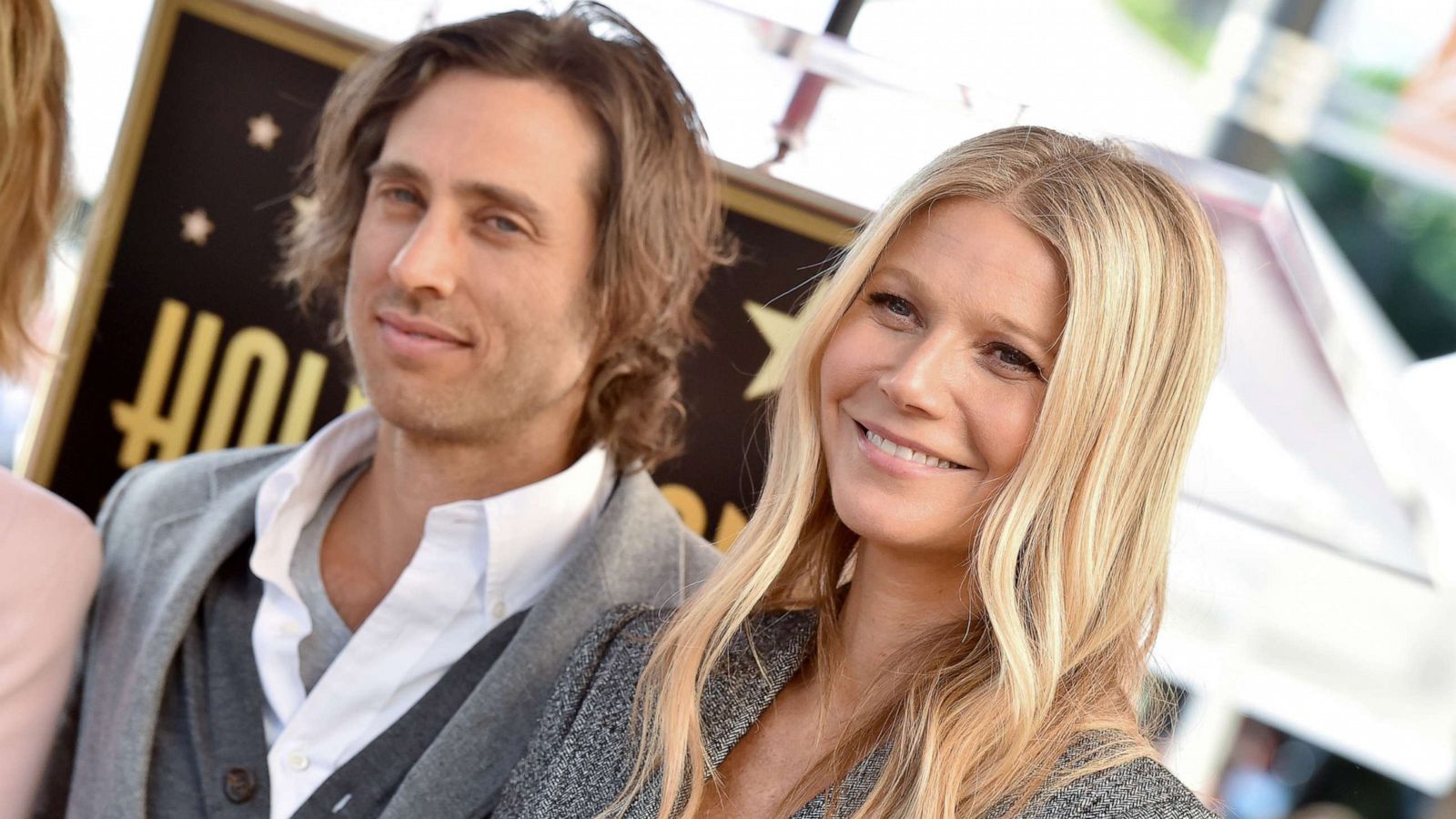 PHOTO: Brad Falchuk and Gwyneth Paltrow attend the ceremony honoring Ryan Murphy with star on the Hollywood Walk of Fame on December 4, 2018, in Hollywood, Calif.