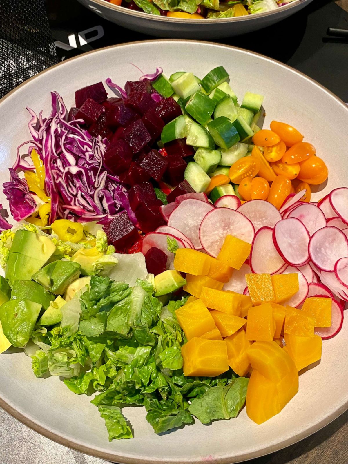PHOTO: Gwyneth Paltrow's rainbow chopped salad.