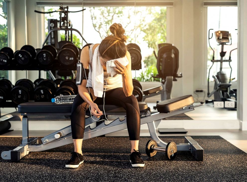 PHOTO: A woman is pictured in the gym in this undated stock photo.