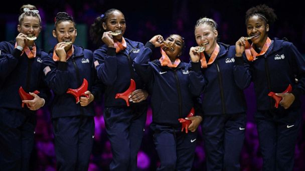 US women’s gymnastics clinches gold at world championships US women’s gymnastics clinches gold at world championships
