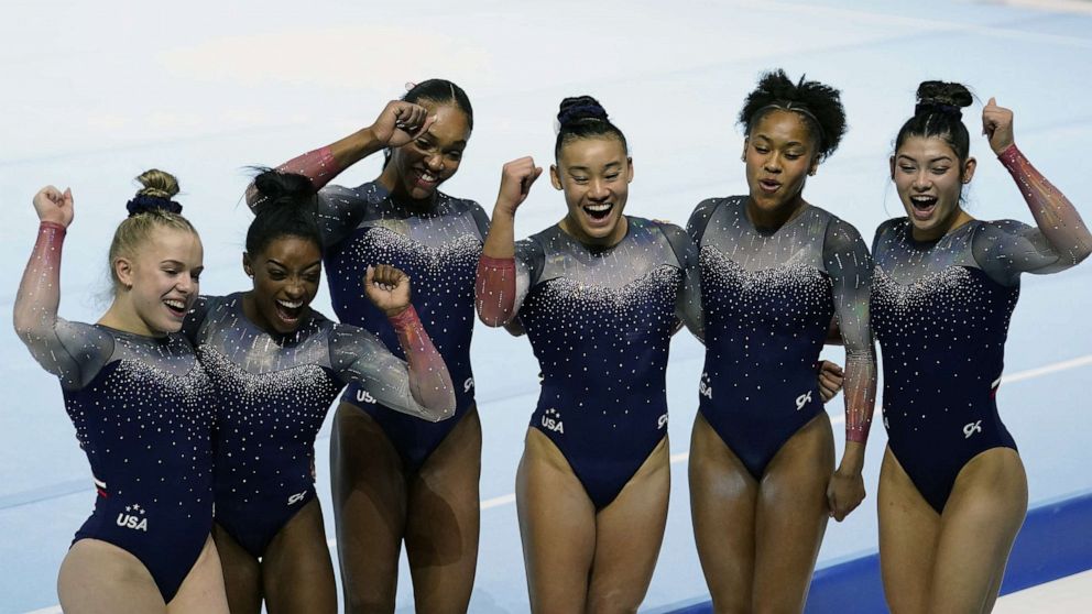 The US women’s gymnastics team won a historic seventh consecutive world championship title