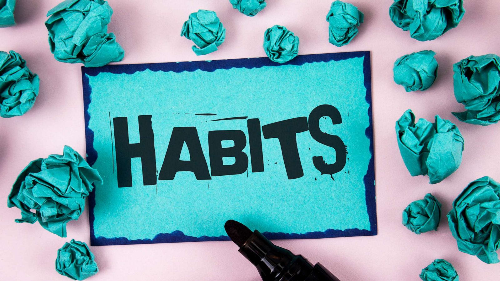 PHOTO:A stock photo is seen here of the word habits.