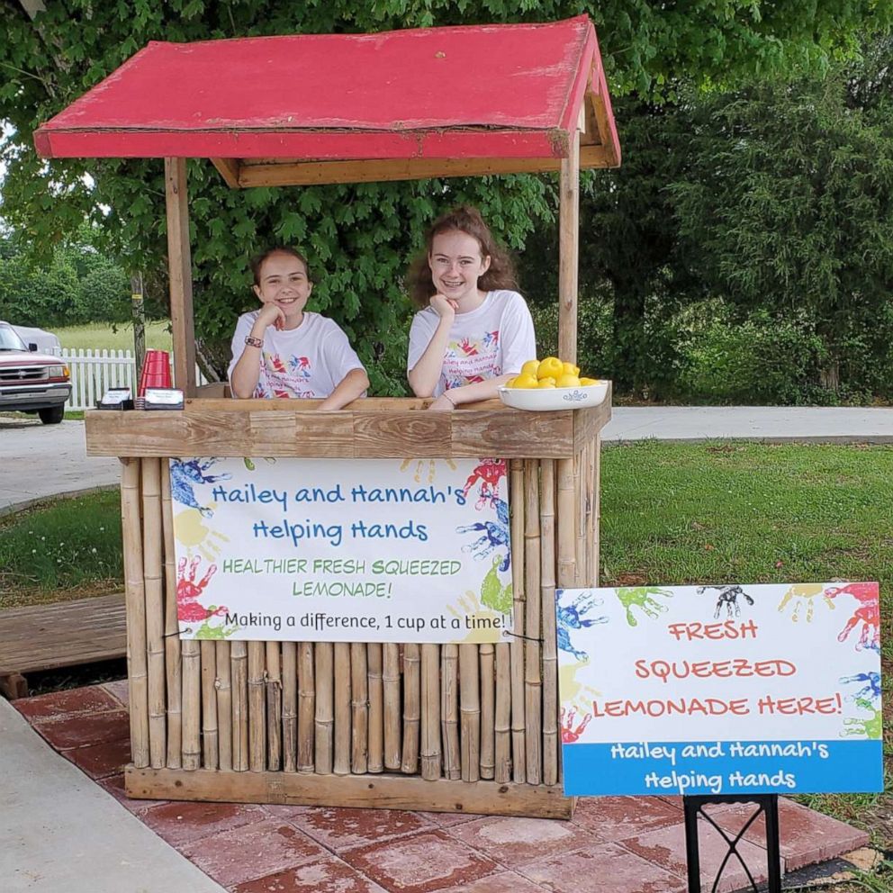 VIDEO: Sisters sell lemonade to help pay off their schools' student lunch debt 